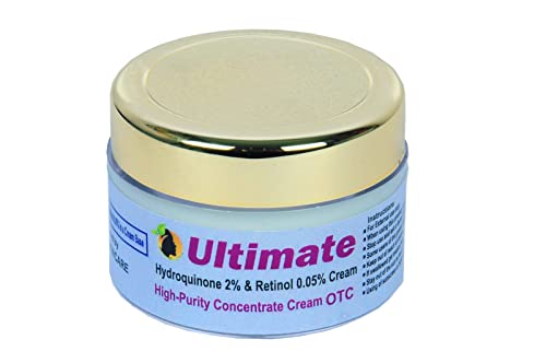Hydroquinone 2percent with Retinol 0.05percent Cream combined Dark Spot Corrector, Melasma Treatment & Anti-Aging Formula Cream 15 Grams- For All Skin Types, 0.5 Ounce (Pack of 1)
