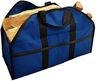 Large Capacity Outdoor Double Layer 600D Logging Bag Oxford Cloth Wearable Storage Bag (Blue)