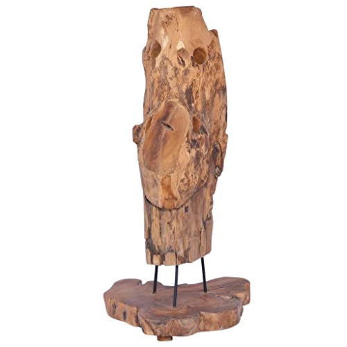 Soporte para 8 botellas de vino de madera de teca sólida miniatura 5