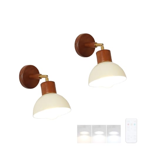 Aplique de pared E27 regulable pack de 2 lámparas modernas giratorias con mando para salón