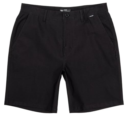 Hurley Mens Phantom Heather 20in Outseam Walkshort Black 36IN