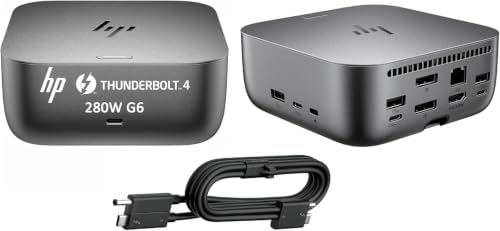Image of HP Thunderbolt 4 Ultra 280W G6 Dock, 13-in-1 USB-C Docking Station