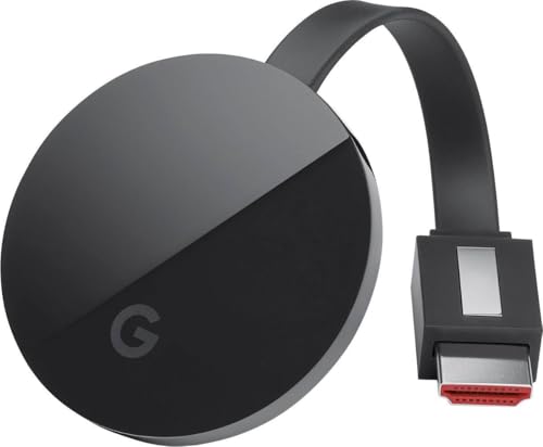 Image of Google Chromecast Ultra 4K Streaming Media Player - Black