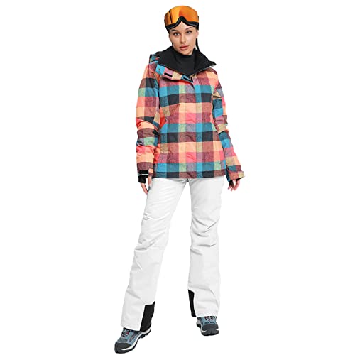 HOTIAN Women's 2 Piece Ski Jackets and Pants Set Skisuit Colorful Waterproof Windproof Insulated Snowsuit Snowboarding Coat by HOTIAN - Image 4