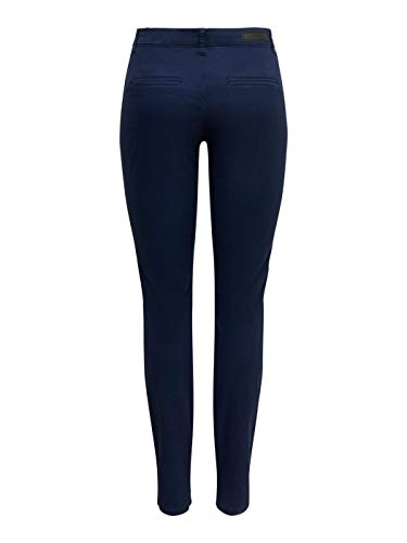 ONLY ONLPARIS Reg Chino Pants Pnt Pantaloni, Blu