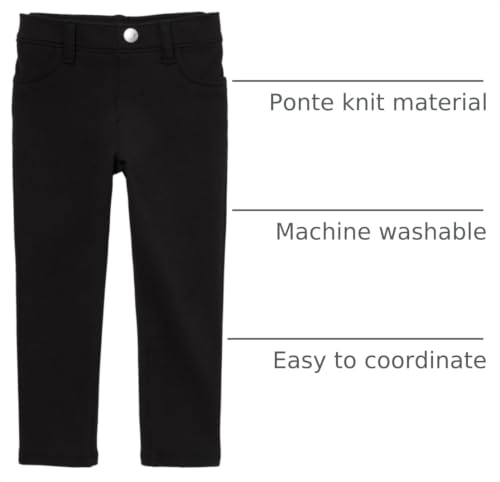 Image of The Children's Place Baby Girls' And Toddler Ponte Knit Pull on Jeggings