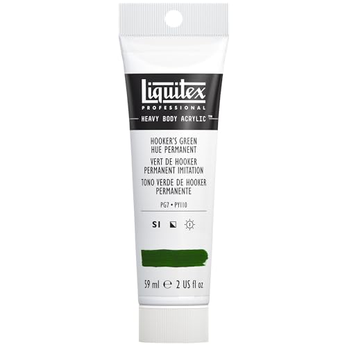 Image of Liquitex Professional Heavy Body Acrylic Paint, 2-oz Tube, Hooker's Green Hue Permanent