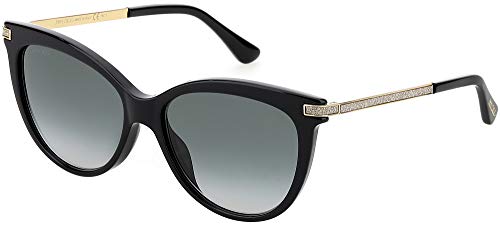 Jimmy Choo Axelle/g/s 807/9O BLACK Sunglasses Women's Acetate, Standard, 56