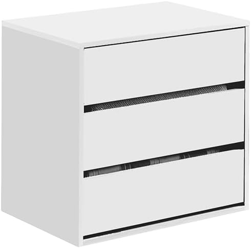 Habitdesign Chest of Drawers, Chest of Drawers with Three Drawers...