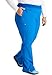 Cherokee Women's Scrub Pants, Mid-Rise Pull-On Straight Leg Bottom with 5 Pockets Plus Size CK136AP, 2XL Petite, Royal