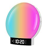 Sunrise Alarm Clock,Shinmax Wake Up Light with Sunrise/Sunset Simulation Bluetooth Speaker FM Radio...
