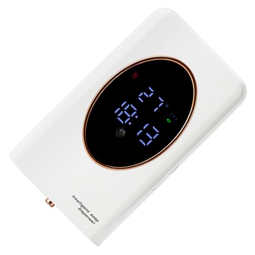 Tsophreniq Dispensador de jabón manos libres con detección automática, recargable, 480 ml, diseño a prueba de fugas, para encimera, fregadero, cocina, baño, dispensador de jabón