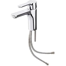 Roca , L20 XL, Grifo monomando para lavabo con cuerpo liso, arranque en frío, A5A3K09C00