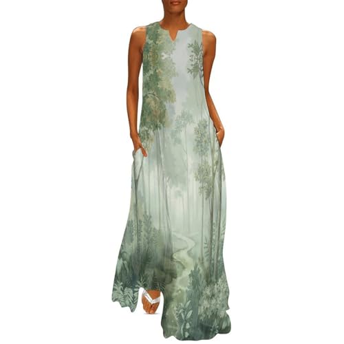 Robe longue fluide col V pour masquer les complexes en été