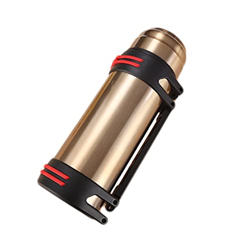 Termo de acero inoxidable con aislamiento al vacío de 3 litros para bebidas calientes y frías, incluye 2 tazas sin BPA, ideal para café, té, camping, trabajo al aire libre