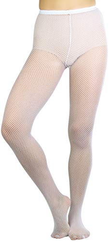 Image of ToBeInStyle Women's Sexy Vibrant Fine Classic Fishnet Full Footed Pantyhose