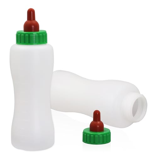 Lamb & Goat Feeding Bottle 500ml 2 Pack Reusable