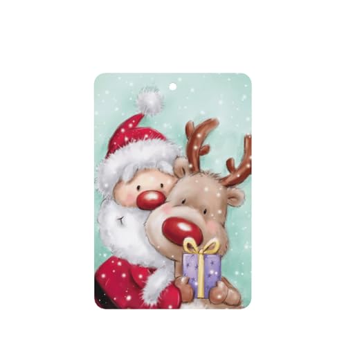 Set di 10 deodoranti per auto, profumati per auto, con stampa Merry Christmas