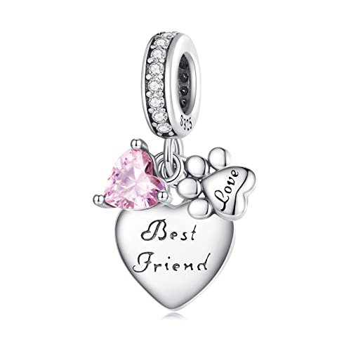 Abalorio de trébol de corazón para pulseras de mujer y regalo de madre