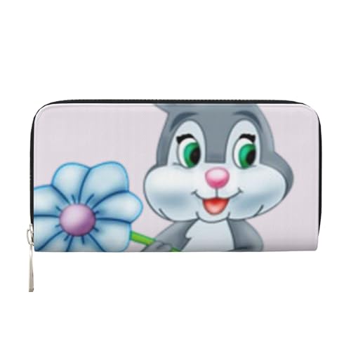 Fun Easter Rabbit Print Women Wallet Trendy Travel-Friendly 7.9X3.9in Casual Clutch Purse Gift for Ladies