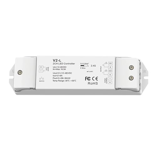Régulateur LED V2-L CCT 2.4G 2CH gestion haut de gamme de la température de couleur