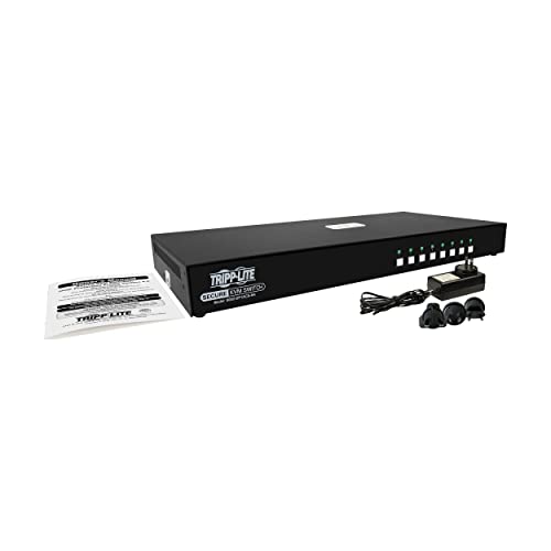 Image of Tripp Lite Secure KVM Switch 8-Port DisplayPort, United States Government NIAP-Certified PP4.0 Security, Common Access Card (CAC) Port, 4K @ 30Hz Video, TAA Compliant, 3-Year Warranty (B002-DP1AC8-N4)