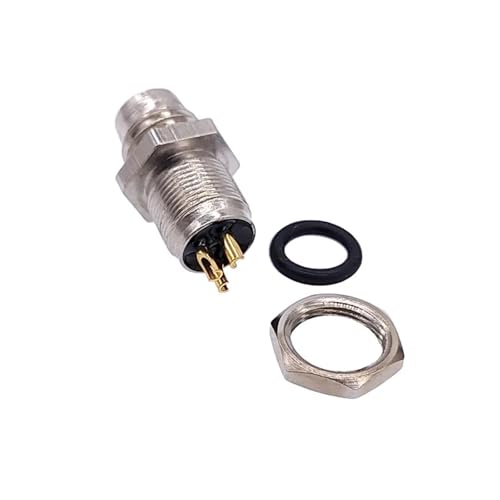 Conector M8 hembra de 3 pines resistente a vibraciones con montaje en panel tipo A 6