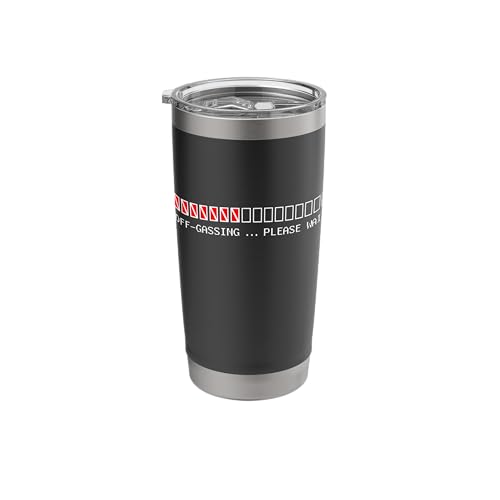 Funny Off-Gassing Please Wait Scuba Diver Between Dives Stainless Steel Insulated Tumbler