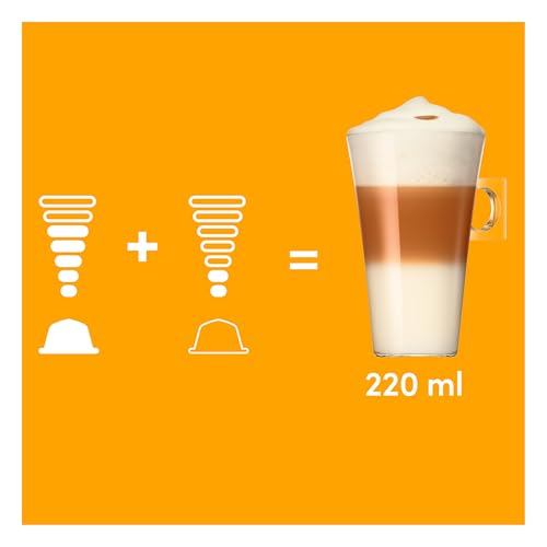 Image of NESCAFE Dolce Gusto Latte Macchiato Pods (15 Pods) By COUGAR | Indulgent & Creamy Layered Coffee Drink | Arabica & Robusta Coffee Selection | Compatible With Dolce Gusto Machines - (Imported-UK)