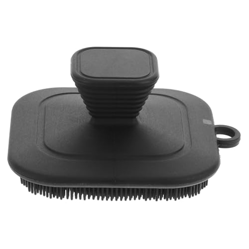 BIUDECO Silicone Face Scrubber for Men Manual Cleansing Brush for Facial Body Massage Gentle Exfoliating Tool with Ergonomic Grip for Sensitive Skin Care Routine