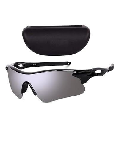 Image of Zynic Men's Stylish Sports Sunglasses with Case| UV400 Protection Classic Wrap Around Googles |Sports Shades for Driving,Cyclining Outdoor & Travel