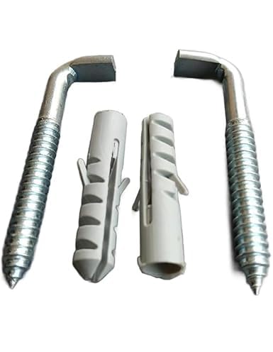 Geyser clamp L Type suitable for AO Smith Heavy Duty for Electric Geyser Hanging Bolts Set, 8 mm Thick, 8.5 cm Long, 12 mm Hole Required