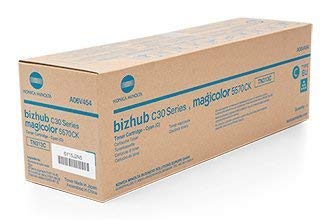 Toner Cyan TN313C Bizhub C 30 PX cartouche originale Konica Minolta A06V454