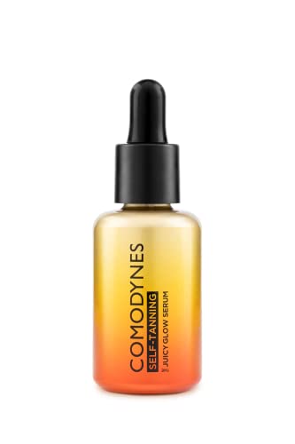 Comodynes - Juicy Glow Serum Autobronceador Gradual, Hidrata, Ilumina y Reduce los Signos del Envejecimiento, Mejora la Elasticidad y la Firmeza, con Ácido Hialurónico y Vitamina C - 30 ml