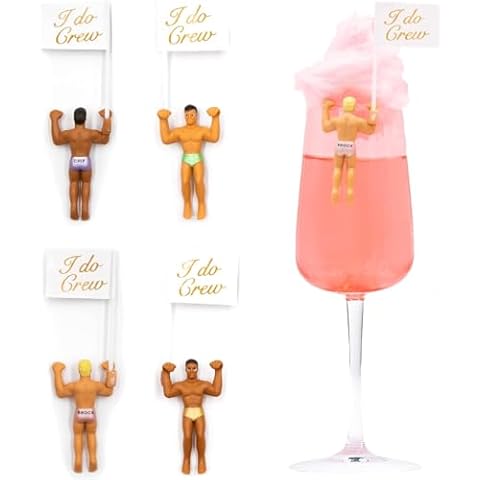 Drinking Buddies Bride Squad, Bachelorette Drink Markers, Party Accessories, Girls Night, Hunky Wine Charmers Cover