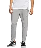 adidas mens City Studio Fleece Pants Solid Grey Large