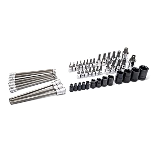 Image of GEARWRENCH 49 Piece 1 /4 inch, 3 /8 inch, 1 /2 inch Drive Torx Bit Socket Master Set - 89087 Large (Pack of 6)