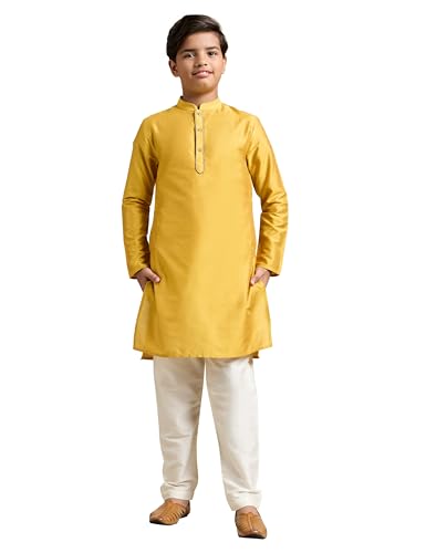Image of Amazon Brand - Symbol Boy's Festive Rayon Kurta Pajama Set