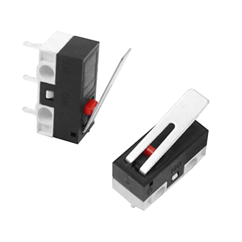 50PCS Micro Switch Mini Fin de Course Levier de Charnière Longue 3Pin Sensitive Tact Switch pour...