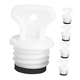 5pcs Leakproof Hot Water Bottle Stopper Rubber Screw Cap for Thermal Bottles Replacement Accessory with Threaded Seal Design for Safe Efficient Use