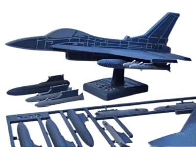 Beoals DIY Model Aircraft Kit, F-16 Fighter Jet Scale Model with Detachable Parts,Multicolor-image-10