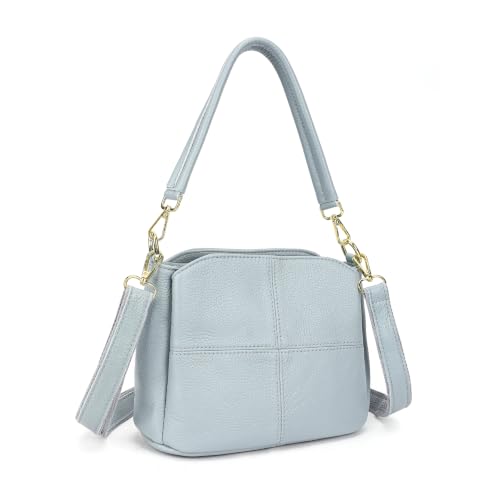 Image of MASIWEI Genuine Leather Crossbody Bag for Women Small Purse Hobo Handbag
