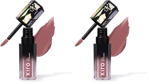 Image of Kiro Velvet Souffle Soft Matte Liquid Lipstick - Rose Taupe, 5ml | Hydrating, Weightless Mousse Texture | High-Pigment, Long-Lasting Matte Finish (Pack of 2)