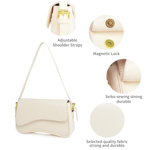 Image of PU Leather Tote Bag for Women with 2 Removable Straps and Zipper Closure