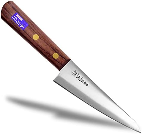 Seki Japan Masahiro Japanese Professional Boning Knife Honesuki KnifeTraiangle Type, 150 mm (5.9 inch), Japanese Carbon Steel Kitchen Cutlery, Chef Knives with Rose Wood Handle - Thumbnail 2