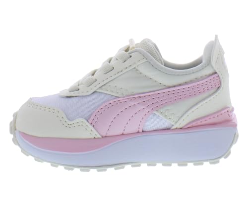 PUMA Cruise Rider Silky Ac Infant/Toddler Shoes Size 7, Color: Cream/Pink3