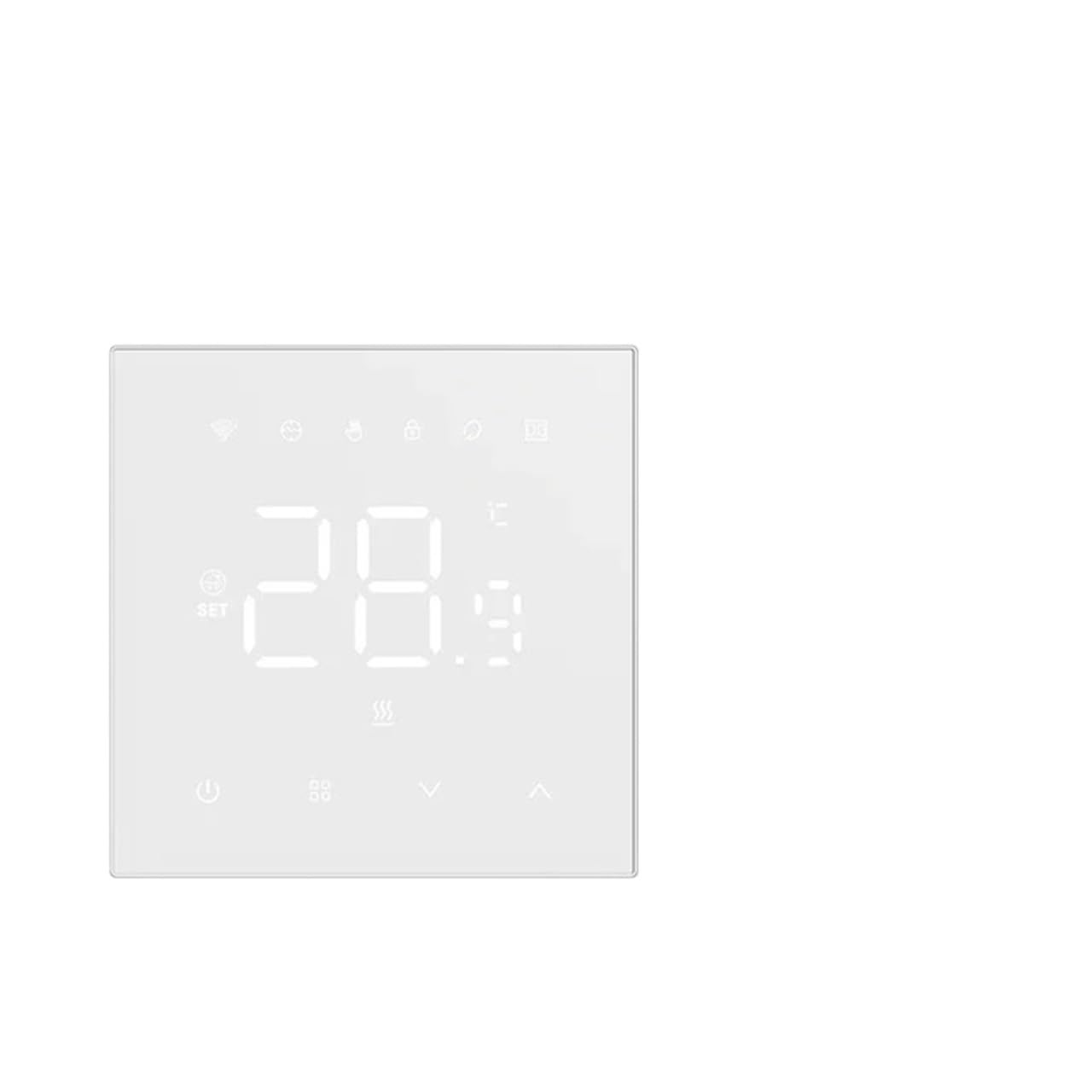 Tuya WiFi Smart Thermostat,Electric Heating/Water Heating/Water Gas Boiler,Work(White WH-3A)