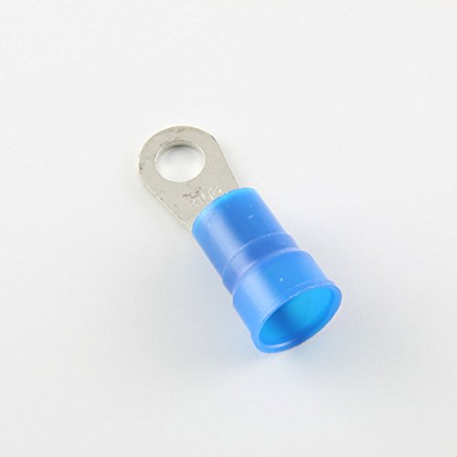 6 Ga. Nylon-Insulated Ring Terminals, 1/4