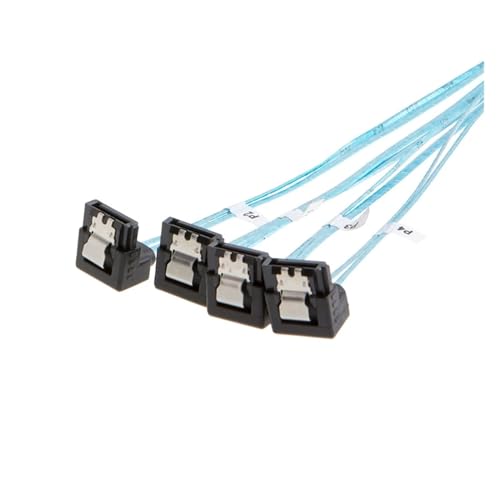 Adaptador cable divisor disco duro 0.5m SFF-8088 a SATA miniatura 3