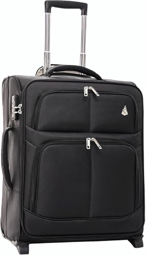 Aerolite Valigia espandibile da 42 l, 55 x 40 x 20 cm + set di borse da viaggio Ryanair da 40 x 20 x...